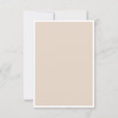 Carte de réponse du Mariage photo de Romance intem (Dos)