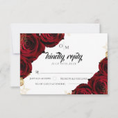 Carte de réponse du Mariage Rose de Bourgogne et d (Devant)