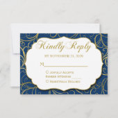 Carte de réponse du Mariage RSVP (Devant)