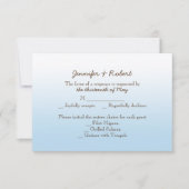 Carte de réponse du Mariage Rustic Mountain Ziplin (Devant)