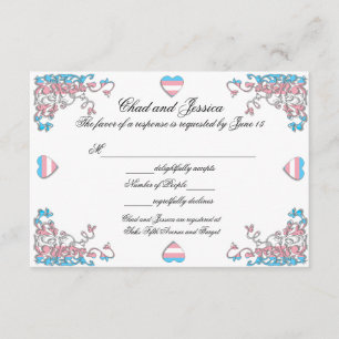 Carte de réponse du Mariage Transgender Pride