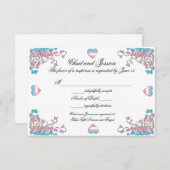 Carte de réponse du Mariage Transgender Pride (Devant / Derrière)