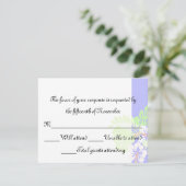 Carte de réponse du Mariage tropical (Debout devant)