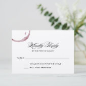 Carte de réponse du Mariage Vineyard Vineyard (Debout devant)