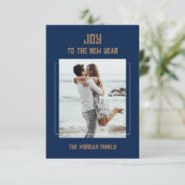 Carte de réponse du nouvel an (Debout devant)