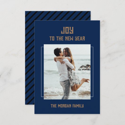 Carte de réponse du nouvel an (Devant / Derrière)