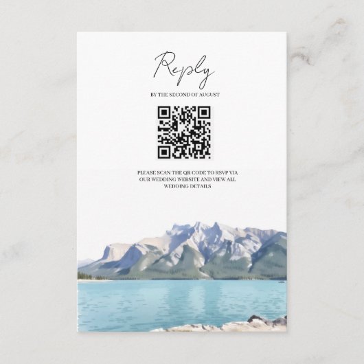 Carte de réponse du parc national de Banff (Devant)