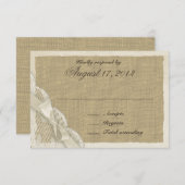 Carte de réponse du pays de dentelle antique (Devant / Derrière)