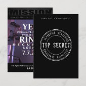 Carte de réponse du porteur de bague (Devant / Derrière)