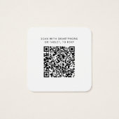 Carte de réponse du site Web Mariage RSVP du code (Dos)