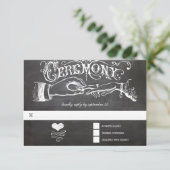 Carte de réponse du tableau de bord de cérémonie (Debout devant)