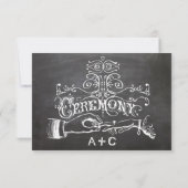 Carte de réponse du tableau de bord de cérémonie (Dos)