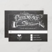 Carte de réponse du tableau de bord de cérémonie (Devant / Derrière)