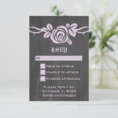 Carte de réponse du tableau de bord Rose Lilac (Debout devant)
