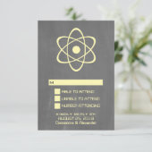 Carte de réponse du tableau jaune atomique (Debout devant)