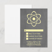 Carte de réponse du tableau jaune atomique (Devant / Derrière)