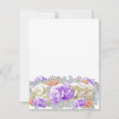 Carte de réponse Dusty Plum and Apricot Peonies (Dos)