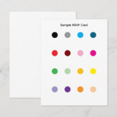 Carte de réponse échantillon (Devant / Derrière)