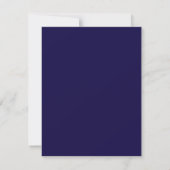 Carte de réponse Elegant Navy (Dos)