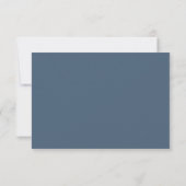 Carte de réponse élégante avec choix de menu flora (Dos)