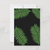Carte de réponse élégante et chic pour menu de mar (Dos)