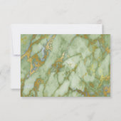 CARTE DE RÉPONSE ÉLÉGANTE ET SIMPLE EN EUCALYPTUS (Dos)