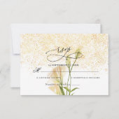 Carte de réponse élégante pour mariage (Devant)