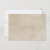 Carte de réponse en dentelle bleu rustique (Dos)