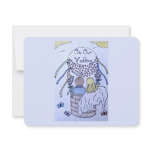 Carte de réponse En haut, en haut et au loin