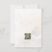 Carte de réponse en or blanc et botanique (Dos)