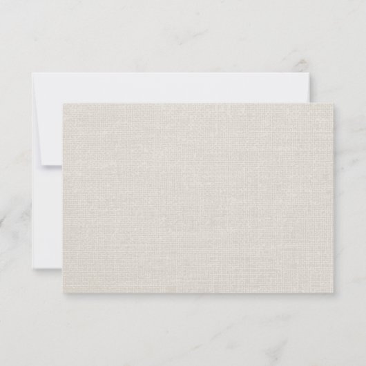 Carte de réponse en papier kraft rustique avec pot (Dos)