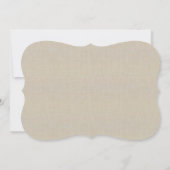 Carte de réponse en pot Mason rose rustique toile  (Dos)