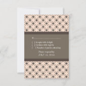 Carte de réponse en treillis lin (Dos)