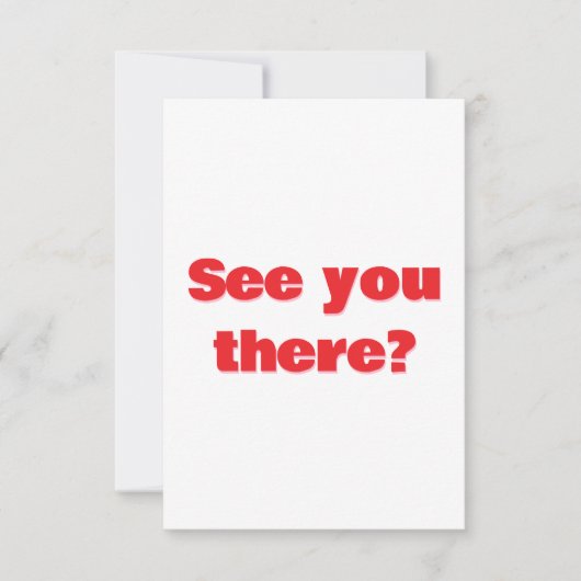 Carte de réponse en typographie rétro (Devant)