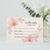 Carte de réponse Enchanted Orchid (Debout devant)