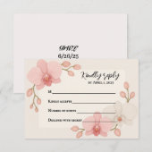 Carte de réponse Enchanted Orchid (Devant / Derrière)