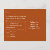 Carte de réponse Enchanted Red Night Sky Stars & F (Dos)