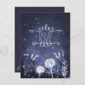 Carte de réponse Enchanted Twilight Sky Stars & Fo (Devant / Derrière)