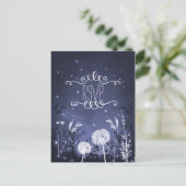 Carte de réponse Enchanted Twilight Sky Stars & Fo (Debout devant)