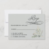 Carte de réponse Eucalyptus (Devant)