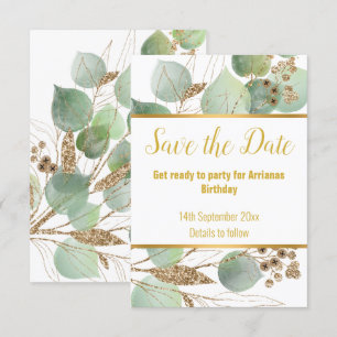 CARTE DE RÉPONSE EUCALYPTUS OR BLANC 2