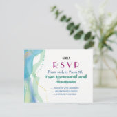 Carte de réponse Faire-part de mariage d'amour de  (Debout devant)