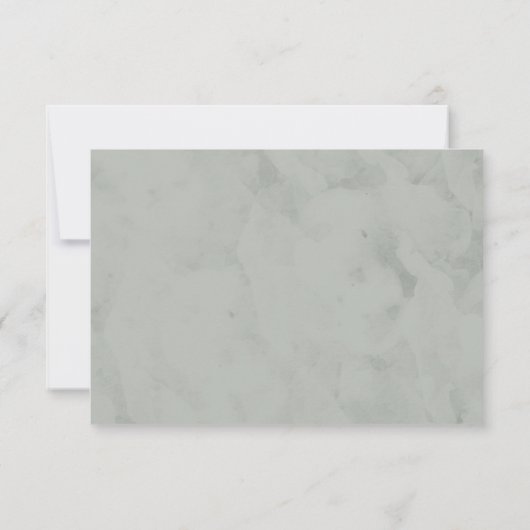 Carte de réponse feuillage de rêve (Dos)