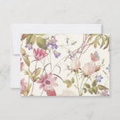 Carte de réponse fleur sauvage Belle Jardin (Dos)