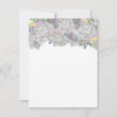 Carte de réponse Fleurs de jardin douces Rustique (Dos)