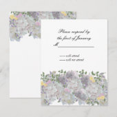 Carte de réponse Fleurs de jardin douces Rustique (Devant / Derrière)