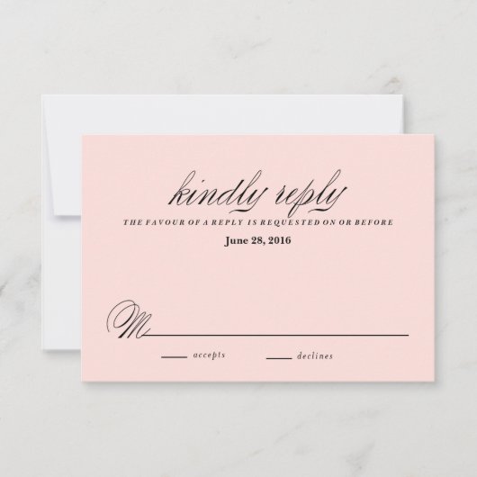 carte de réponse FLEURS EN CASCADE RUSTIC KRAFT (Devant)