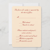 Carte de réponse Fleurs Rouges Mason Jars (Dos)