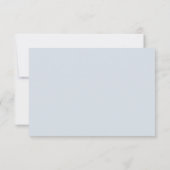 Carte de réponse Fleurs sauvages bleu rose (Dos)