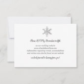 Carte de réponse flocon de neige (Devant)